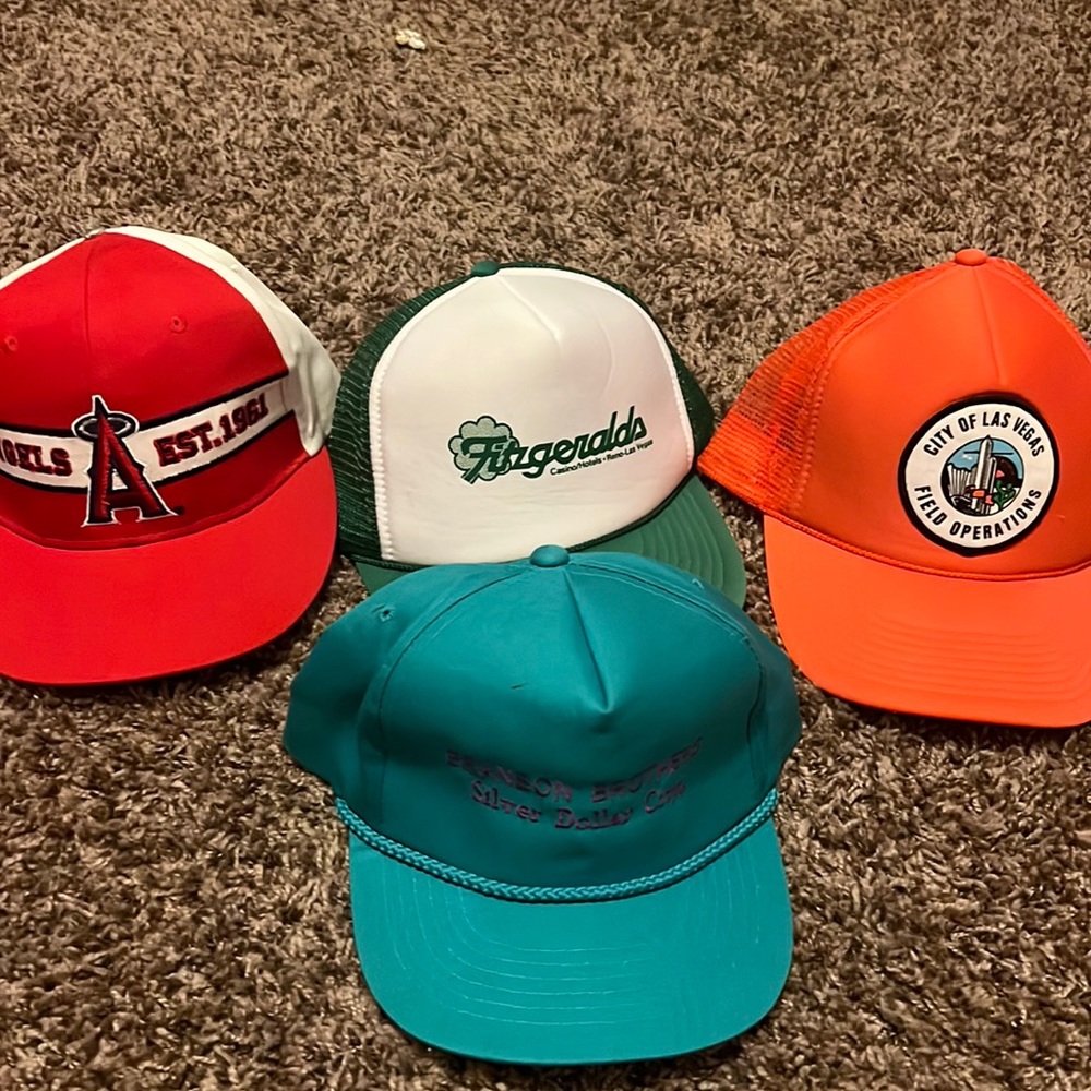 4 Pack Vintage trucker hats